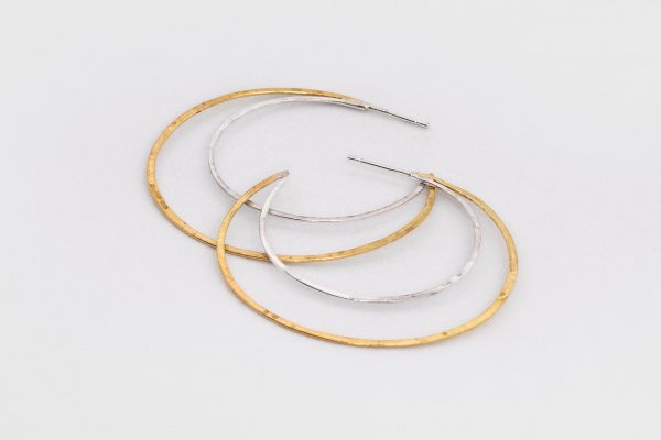 Luna, plata y latón - Diurna Metal Jewelry