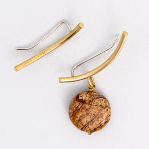Trepador Asimétrico y Jaspe - Diurna Metal Jewelry